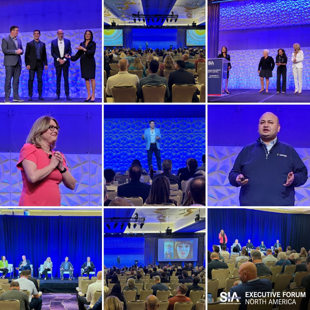 SIA hosted another amazing day at #ExecForum. Under the theme 'Leadership in a Time of Turbulence,' our 2024 Forum provides new strategies for #staffing executives to steer through industry disruption. Learn more about SIA's ultimate #leadershipevent at siexecutiveforum.com!