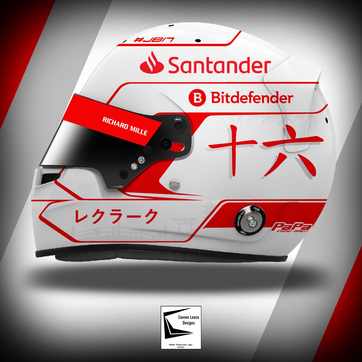 Charles Leclerc Japanese GP - Helmet Design Concept 

#f1 #fiaf2 #formula2 #fiaf3 #fiaf4 #helmetdesigner #helmet #indycar #indycarseries #indylights #karting #kart #racing #motorsport #helmetdesign #helmetdesigns #roadtof1 #ConnorLeeceDesigns #CharlesLeclerc