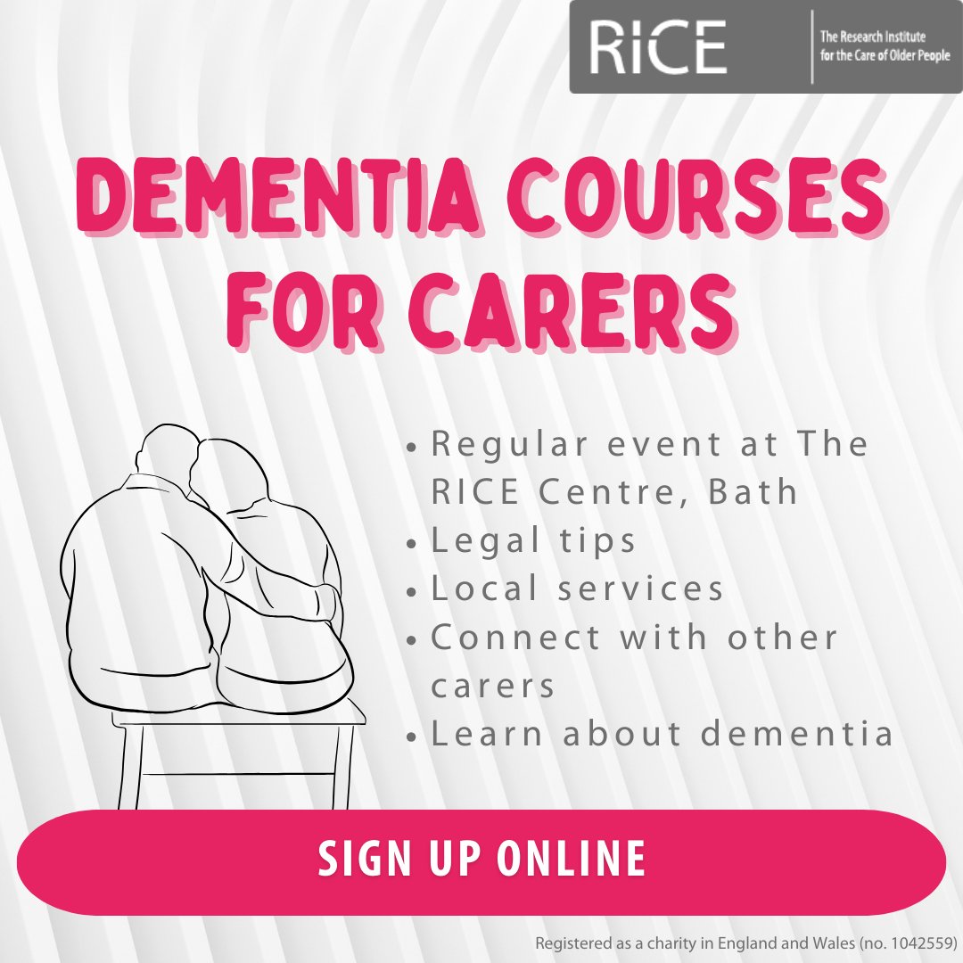 What do I need to know now that I care for someone with dementia? RICE has designed a free course specifically for carers of someone living with dementia, to introduce them to a range of local support services and advice. Learn more & sign up: rice.org.uk/our-services/d…
