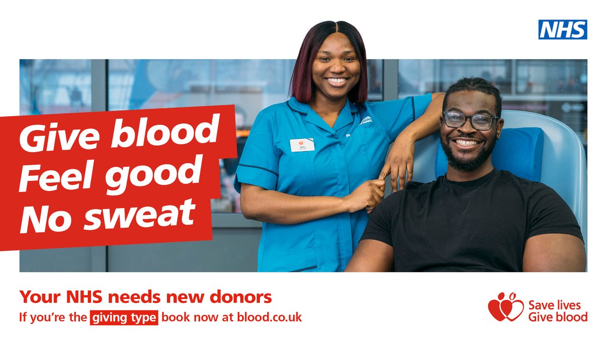 Given up on your New Year's resolutions before April Fool's Day? Giving blood is the perfect way to get back on track. It's the no sweat way to feel good! Register online ➡️ orlo.uk/QnGJv