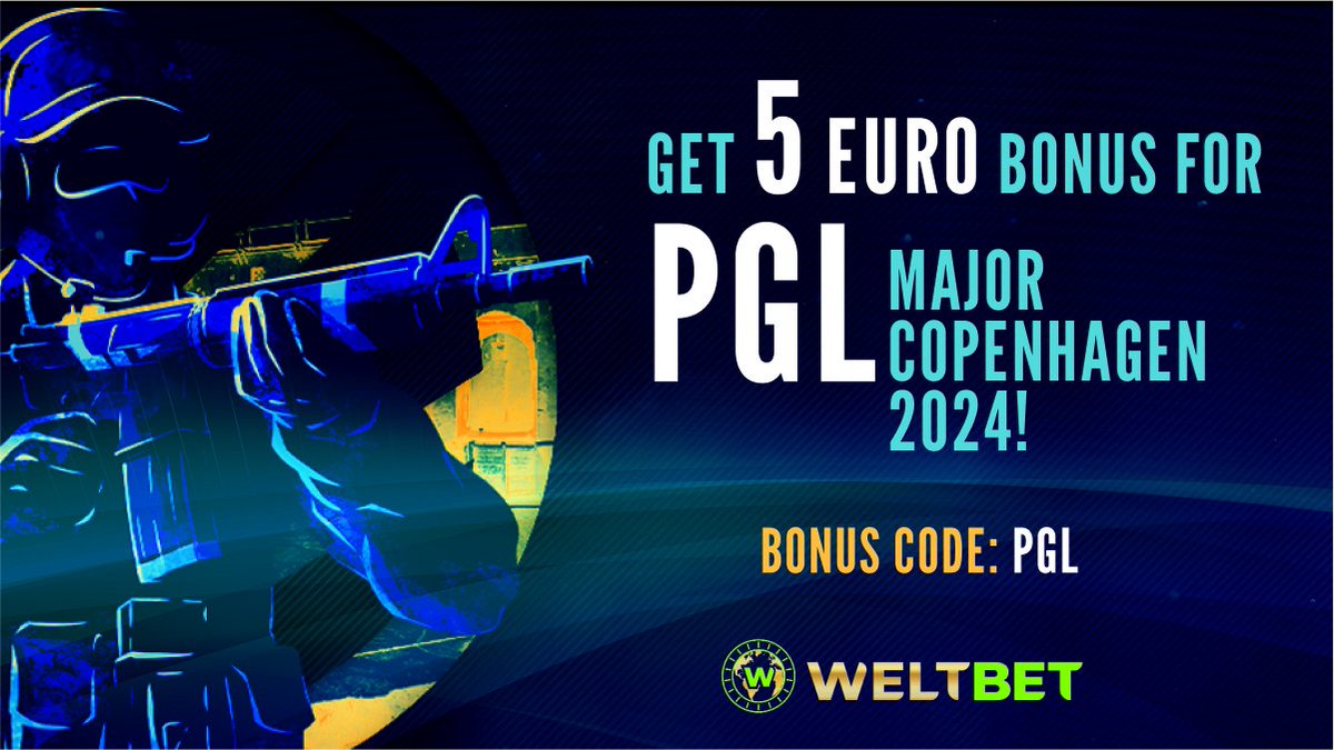 #WeltBet

Get 5 euro Bonus for PGL Major Copenhagen 2024!

weltbet.com/en/esports
#weltbetsport #betsports #sportbetting #bonus #freebonus
#esports #GAMEsports #pc #gaming #videogames #gamestagram #CounterStrike2 #CS2 #PGLMajor #Copenhagen2024