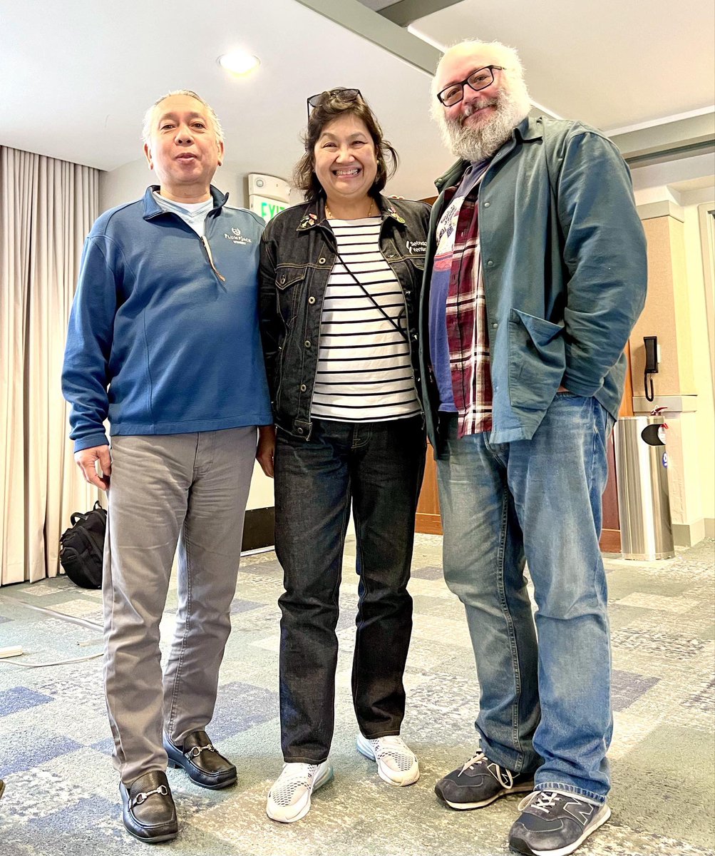 Thrilled to share this great photo of <a href="/CircleofWine/">CircleofWineWriters</a> members <a href="/TheLarderat36/">Marie Cheong-Thong</a> <a href="/ToshioUeno/">Toshio Ueno DipWSET</a> and committee member <a href="/cowfish/">Billy Abbott</a> judging together at the American Distilling Institute International Spirits Competition in Tiburon, California.