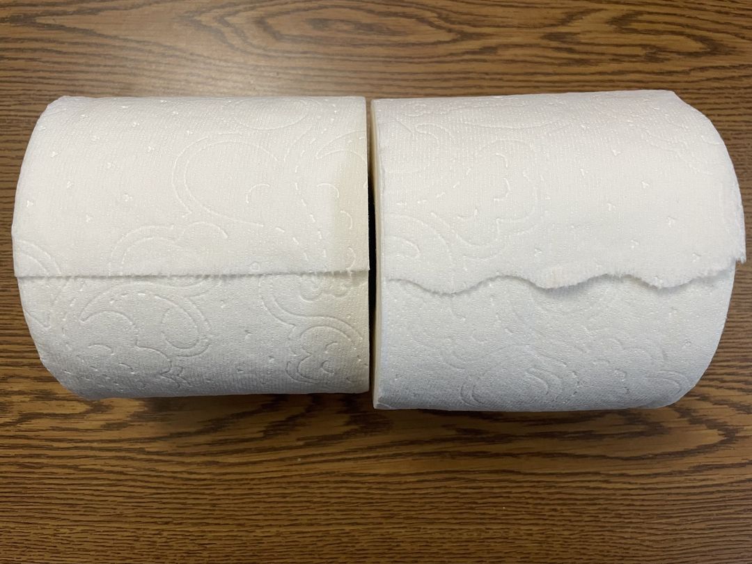 the company who makes my preferred toilet paper has changed the perforation line from straight to wavy. I don't know how this will affect my bathroom experience, but I am excited for the future.