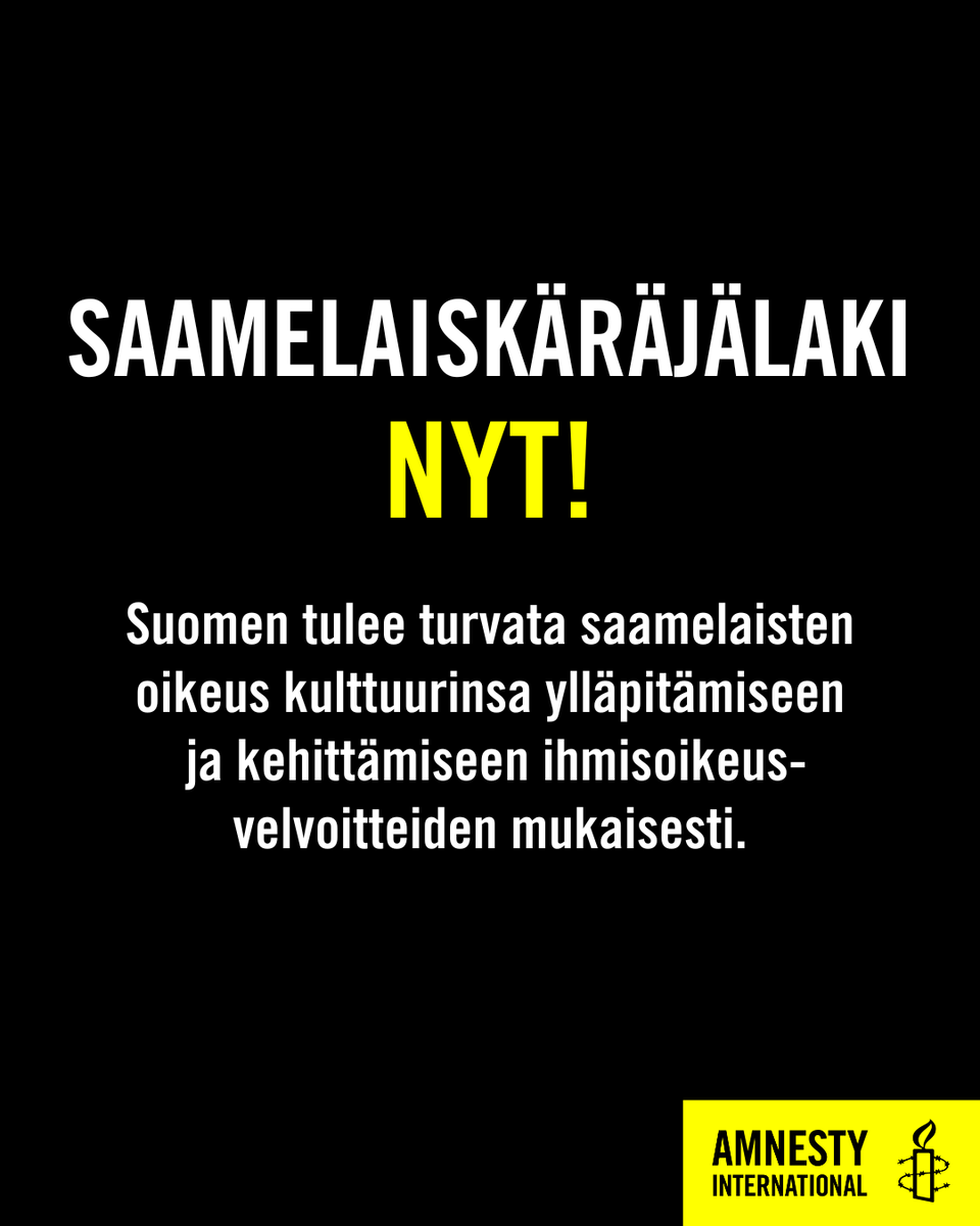 1⃣ Korkeimman hallinto-oikeuden eilinen päätös saamelaiskäräjävaalien uusimisesta osoittaa, miten Suomen nykyinen vanhentunut saamelaiskäräjälaki, ongelmallinen saamelaismääritelmä ja sen soveltaminen johtavat ihmisoikeusloukkauksiin.

#ihmisoikeudet #saamelaiskäräjälaki