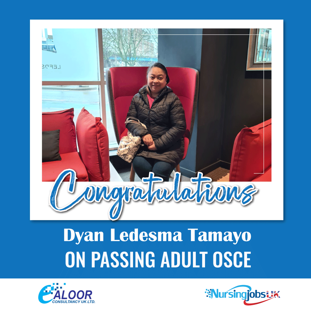 🎉 Congratulations to Dyan Ledesma Tamayo on successfully passing the Adult OSCE exam! 🎉

#OSCESuccess #ProudMoment #Congratulations