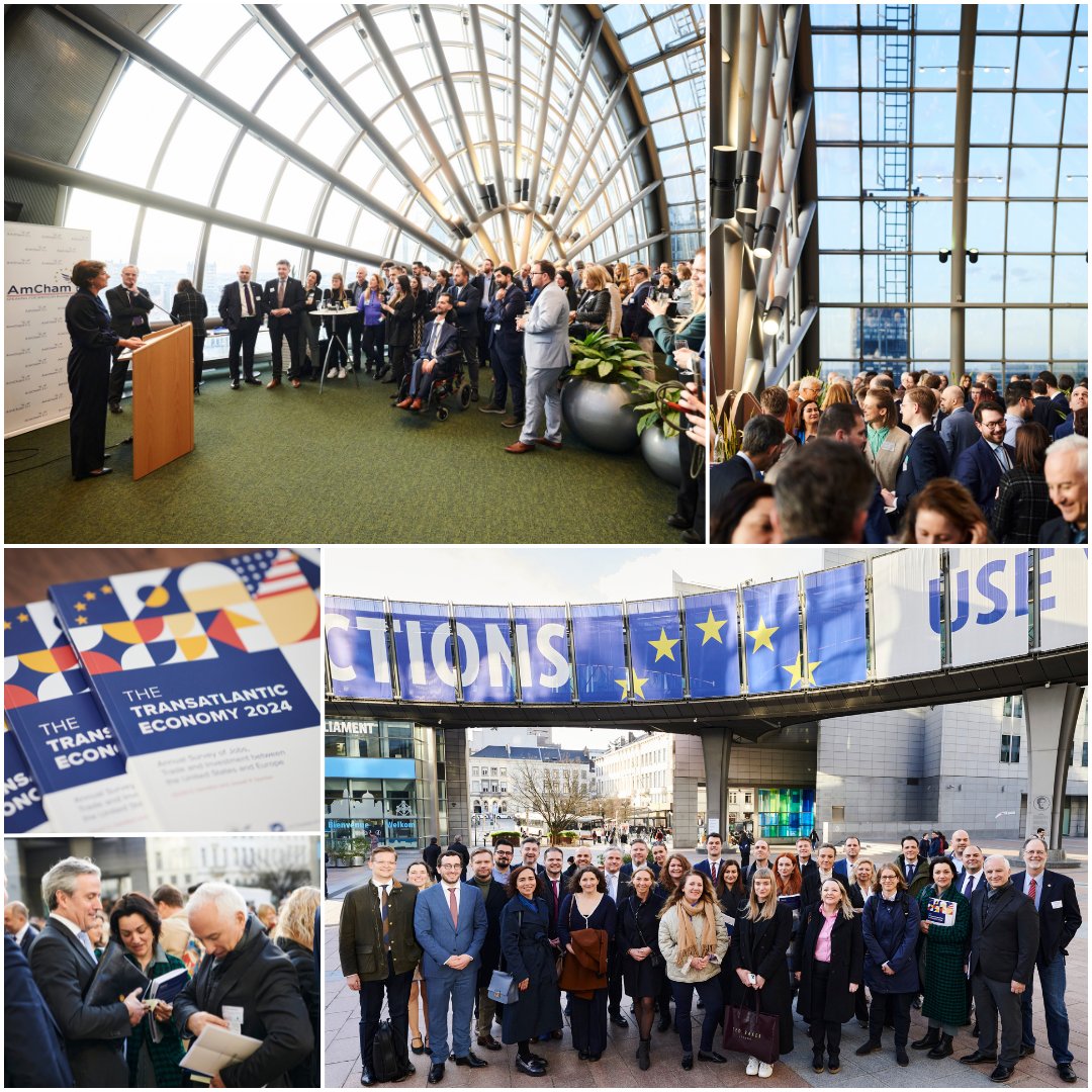 🌐 AmChamGR joined the Annual Transatlantic Conference organized by the American Chamber of Commerce to the European Union (AmCham EU). 👉Read more for the Transatlantic Conference 2024: amchameu.eu/news/transatla… #Transatlantic2024 #AmChamGR