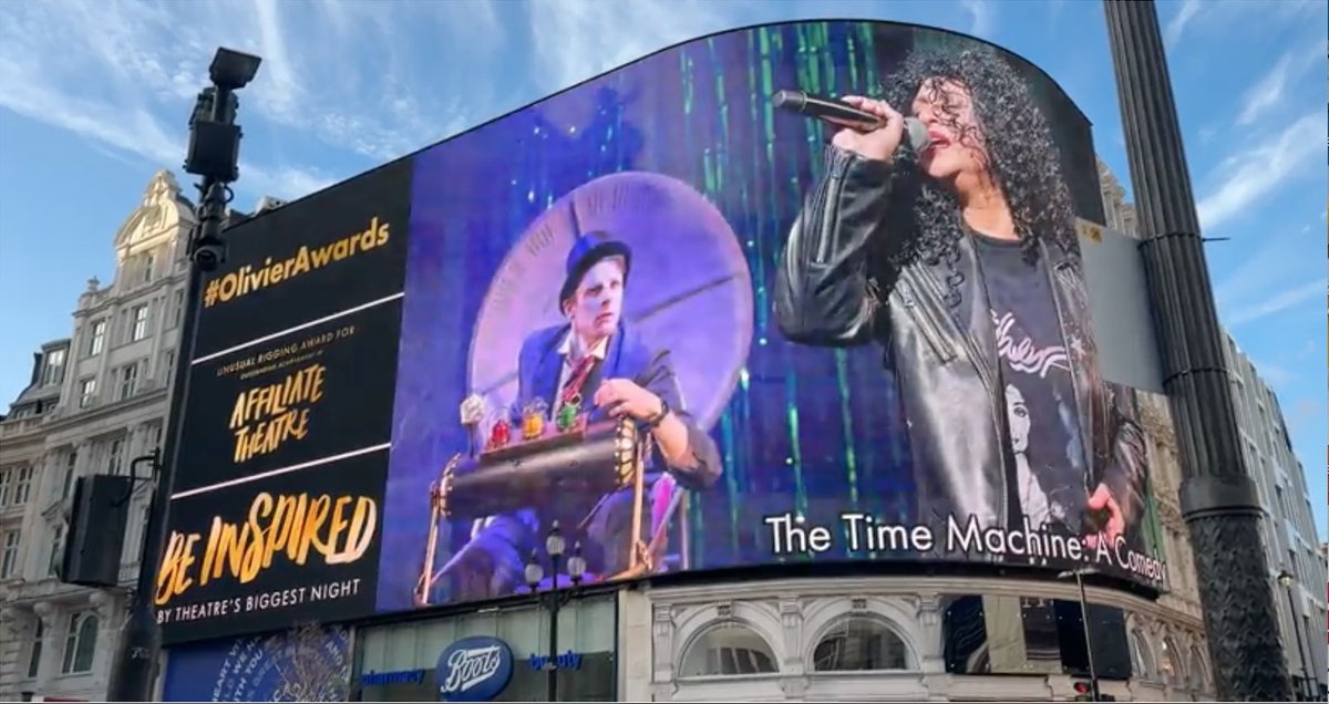 Myself and the wonderful Cher on the big screens in Piccadilly! 🥹