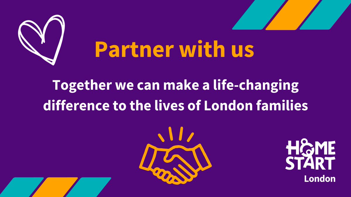 Our network of Home-Starts across the capital mean we are uniquely positioned to support families local to your business. If you are looking for a mutually beneficial partnership that makes a life-changing impact we would love to hear from you! 💜 home-startlondon.org/support-us/cor…