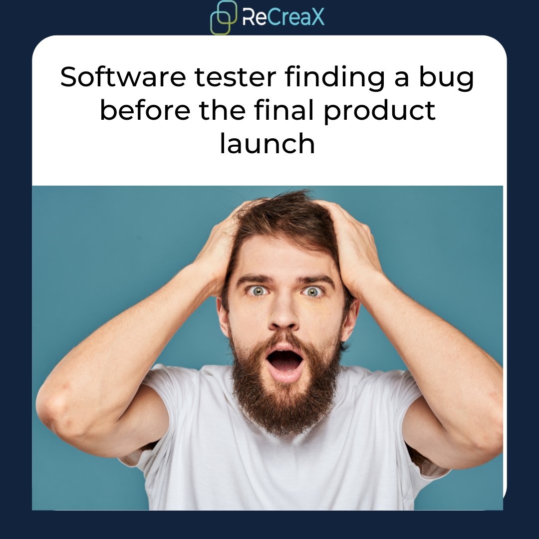 ReCreaX_'s tweet photo. POV: The never-ending struggles of a #softwaretester. Who else feels this? 😅

#TesterLife #recreax https://t.co/sz5QSGQjnq