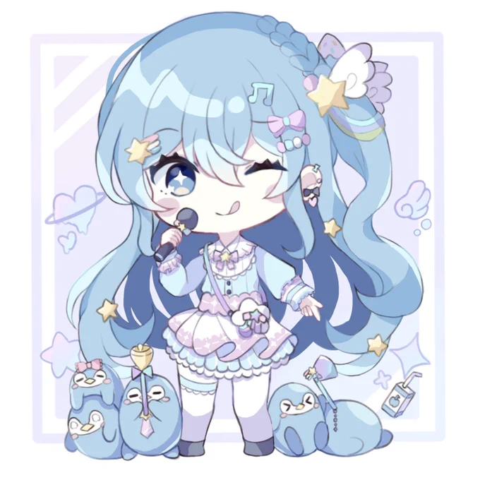 昨日上げたコメットちゃん実は1年前に描いたもののリメイクでした!前よりかわいくなったかな?やっぱりちょん先生デザインのコメットちゃんふわふわカラフルで好き 