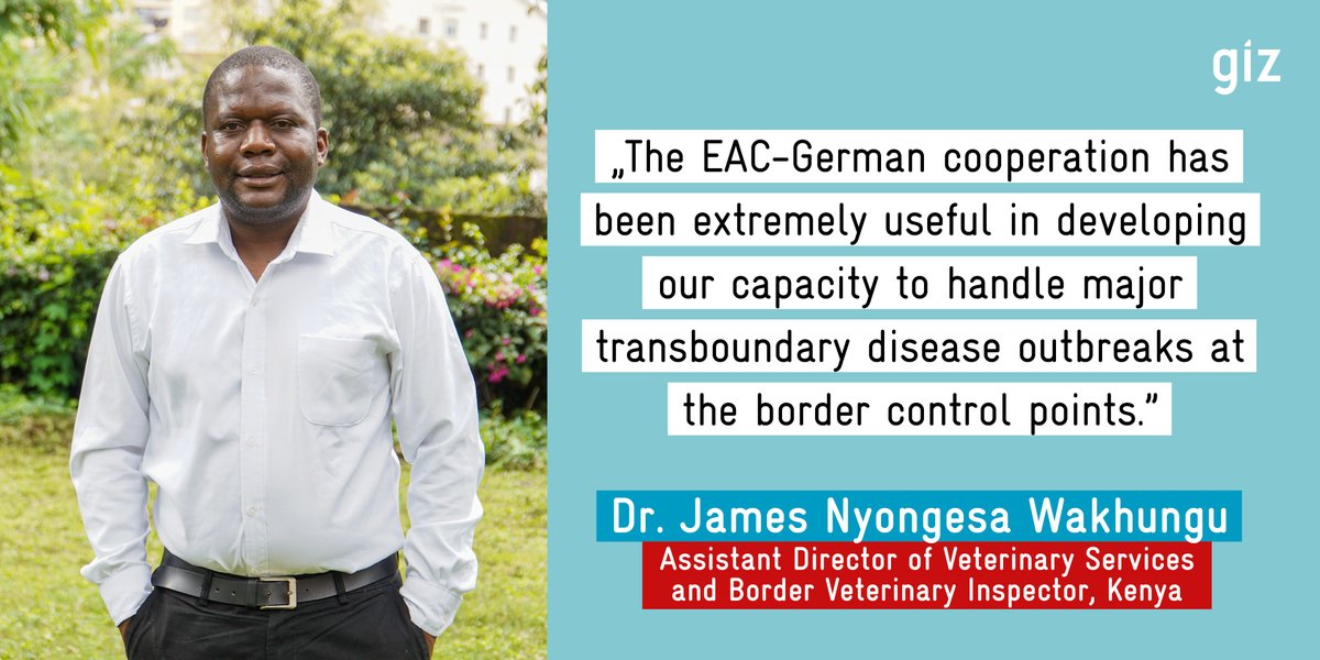 Dr James Wakhungu and his team participated in an East African Community Field Simulation Exercise. This has equipped them to deal with disease outbreaks at border control points.💪 With @eacgiz, we support the trainings. Learn more: giz.de/en/worldwide/1… #GIZworks @BMZ_Bund