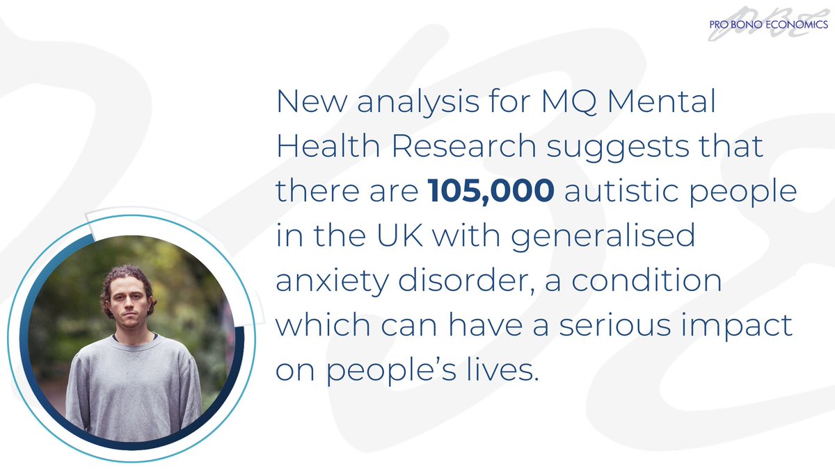 🚨Out today! Our analysis for @MQmentalhealth suggests making ADIE treatment available to all autistic people with generalised anxiety disorder could significantly improve their quality of life. The economic benefits of this could be between £125-£170mn. tinyurl.com/3wthezzw