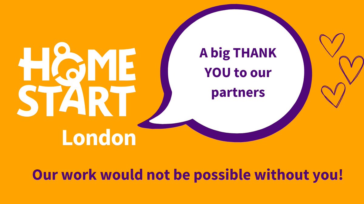 We are truly grateful to each and every one of our corporate partners. Every single #partnership makes a big difference. Partner with us to help us support more #families across #London. Find out more here 👉home-startlondon.org/support-us/cor… #PartnerWithUs #PartnershipAtItsBest