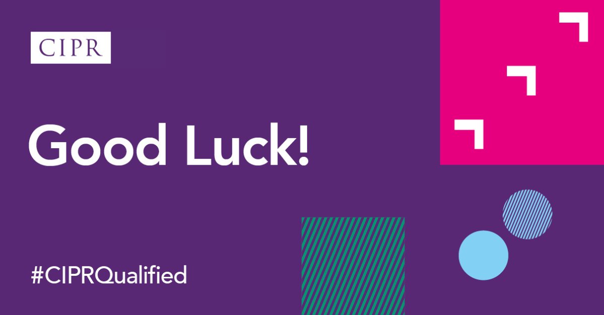 It's CIPR Qualifications results day! 🎓 Our team are emailing the results from 11am GMT, so keep an eye on your inbox. Good luck on becoming #CIPRQualified.