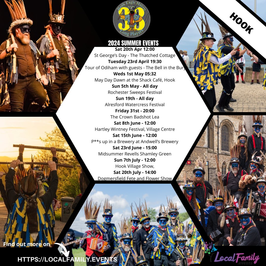 And this is what we are up to this summer. Hope you can come and see us somewhere 🎩