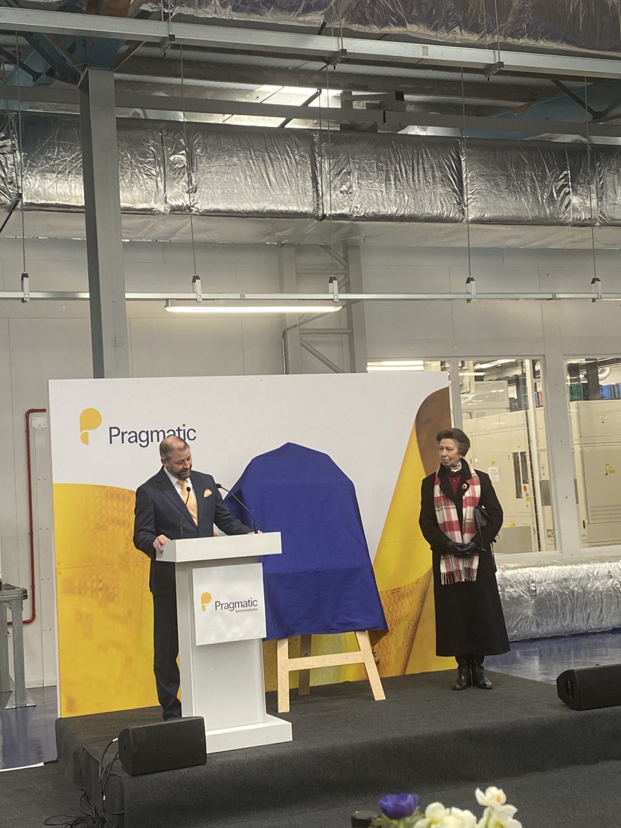 Yesterday we attended the opening of Pragmatic Park opened by HRH The Princess Royal The new Pragmatic facility, located in Durham, is a 300mm semiconductor fabrication plant #Semiconductor #Technology