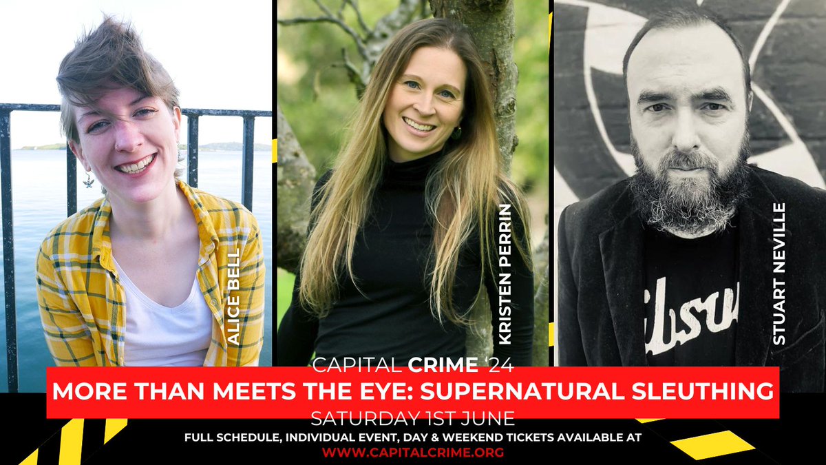 I'm very excited to be at @CapitalCrime1 this year discussing the uncanny side of things with Alice Bell (@ABeeWords) and @Kristen_Perrin! Between that and a @FunLovinWriters gig, it'll be a busy weekend...