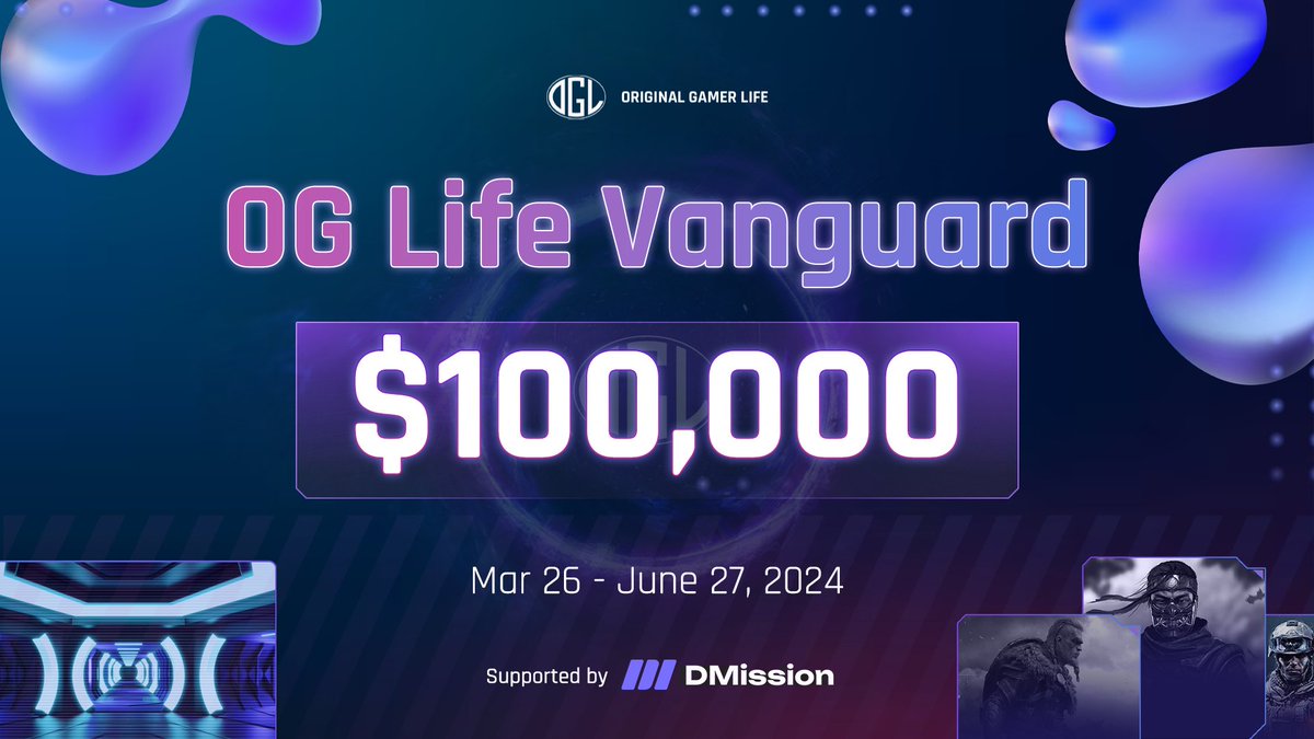 DMissionZone's tweet image. 🪐Transport into the retro-futuristic universe with the $100,000 @OGLifeOGL Vanguard on #DMission! 

Expanding on the success of the $8,000 Pre-IDO Mission, OG Life is delighted to announce an epic #airdrop.
🌟 Event: $100,000 OG Life Vanguard 
🌟 Duration: Mar 26 - June 27, 2024…