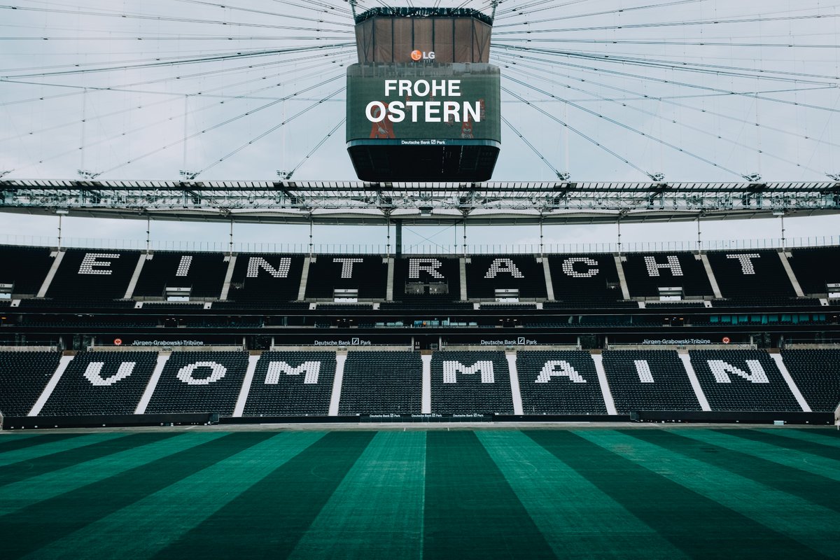 Wir wünschen euch frohe Ostern 🐰💐🥚 #DeuBaPark #Frankfurt #Stadion #Ostern