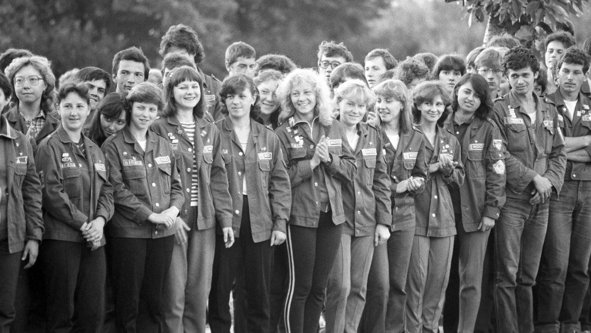 International student construction team, USSR, 1985