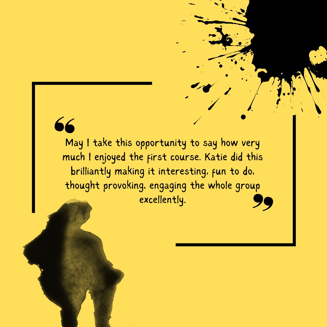 Testimonial for the amazing Kate Worsley. Book to go on her course Exploring Fiction thewriterscompany.co.uk/courses