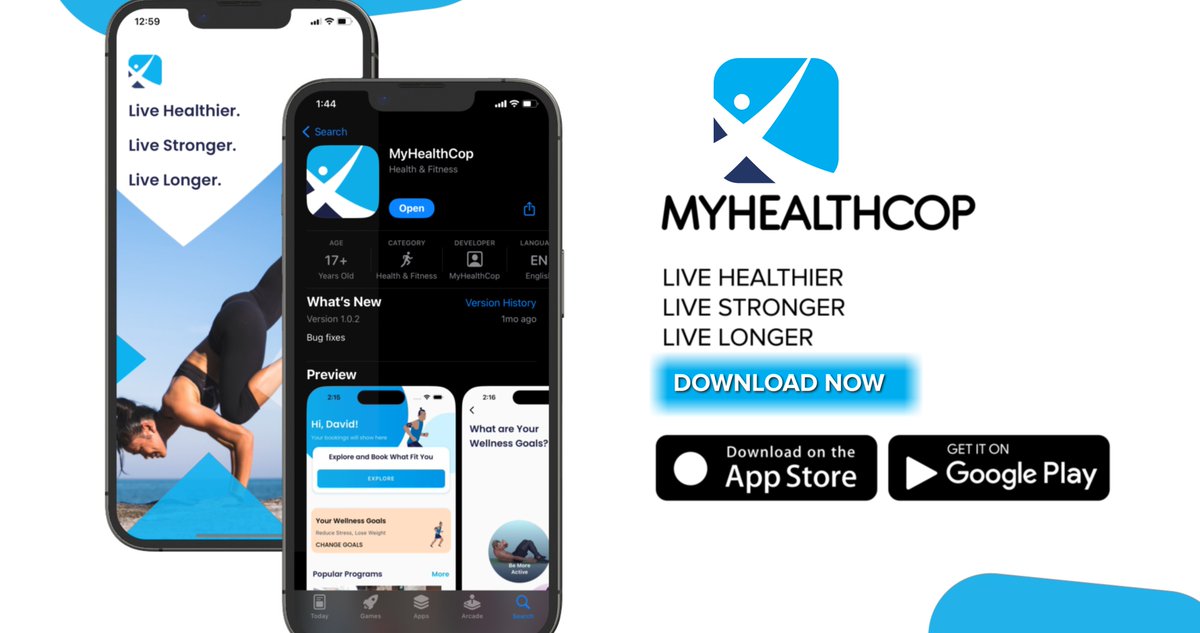 Born and Bred in Ghana for Ghana, Africa and Beyond. Myhealthcop App has been launched officially. 
Your Wellness Journey Begins Now and Here. 
Book a session now!
#Livehealthier #livestronger #livelonger