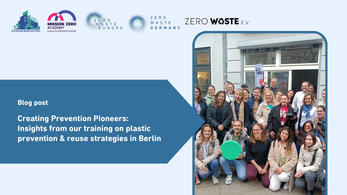 🔎Explore insights from our #Berlin training! Participants from 20+ countries delved into plastic prevention and #reuse strategies that cities can tackle to reduce the dependence on single-use materials and engage their communities🏘️ Read more 👉 zurl.co/jy6C