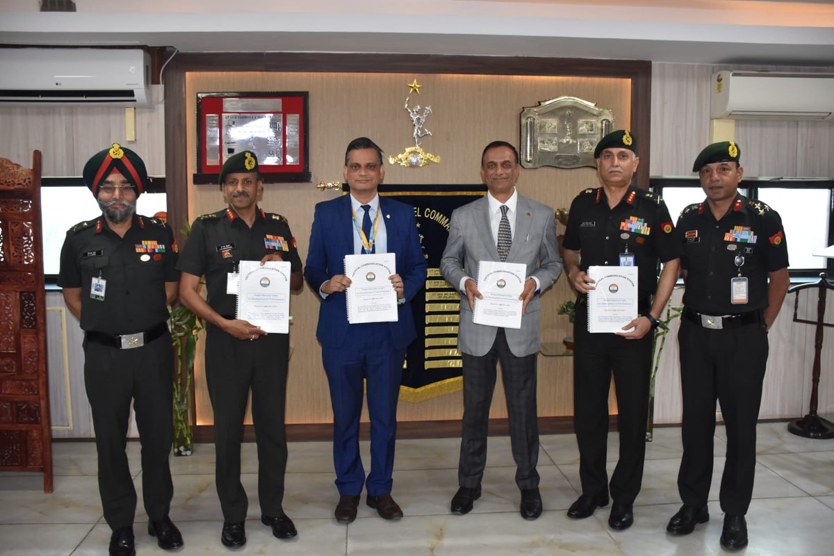 adgpi's tweet image. #IndianArmy has issued a Project Sanction Order for the development of prototypes of Tactical Communication System #TCS, based on state-of-the-art communication technology. The project is being developed under the MAKE-1 category in line with #AatmanirbharBharat vision and will…