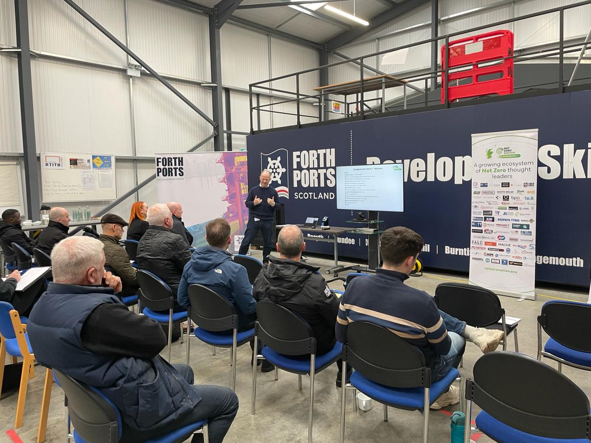 We had a great Net Zero Accelerator cohort event at the Skills and Business Centre yesterday. Forth Ports are on the way to mobilising SME’s in Scotland on the pathway to Net Zero! @NetZeroNation #netzero #netzeroaccelerator #skills