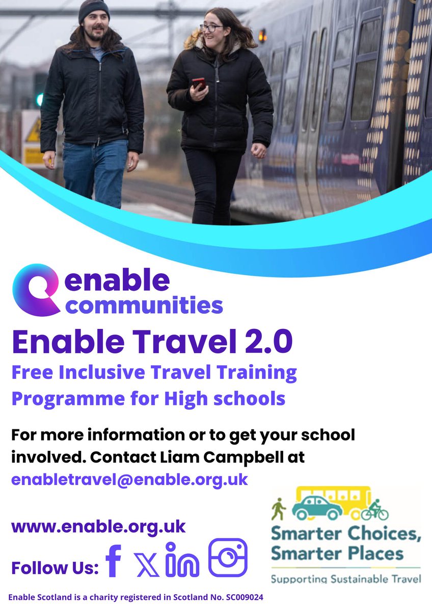 All set for a long Easter weekend off! The past month and a half has been incredible with the uptake and participation from schools in Enable Travel 2.0🤝 Enjoy the holidays and I look forward to more good work when we return. @PathsforAll #SCSP @transcotland @Enable_Tweets