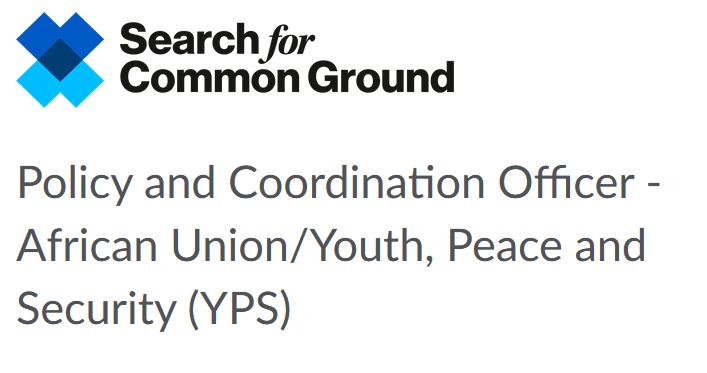 opportunitiesfy's tweet photo. 🌍We're hiring a Policy and Coordination Officer for our African Union/Youth, Peace and Security (YPS) project. Based in Addis Ababa, Nairobi, or Mombasa.
Apply by April 1, 2024.🔗 https://t.co/D0PltNelwF
#JobOpening #Peacebuilding #YouthAdvocacy #Africa #SearchForCommonGround https://t.co/bPPGGGThrV