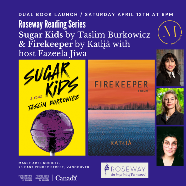 Don't miss out on this wonderful event ft @fazeelajiwa @TaslimBurkowicz @Katlia11 at the inimitable @MassyBooks! Expect an amazing convo on complicated coming of ages, Vancouver rave scene histories and sacred affinities to fire. eventbrite.ca/e/sugar-kids-b…