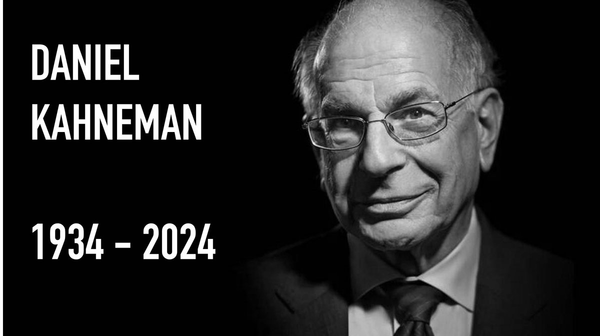 Davranış bilimleri ve beynin çalışma prensiplerine ilişkin okuduğum en iyi kitapların yazarıydı. Her şey için teşekkürler #DanielKahneman