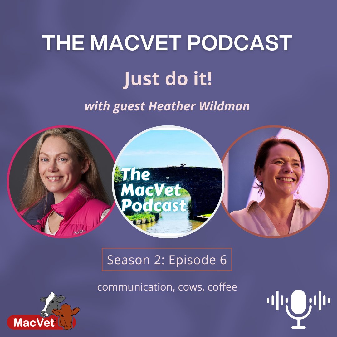 📣 NEW episode released! Find out what @wildmanheather has to say about #communication #cows and #coffee in episode 6 of The MacVet Podcast. Pour yourself a cuppa and enjoy!