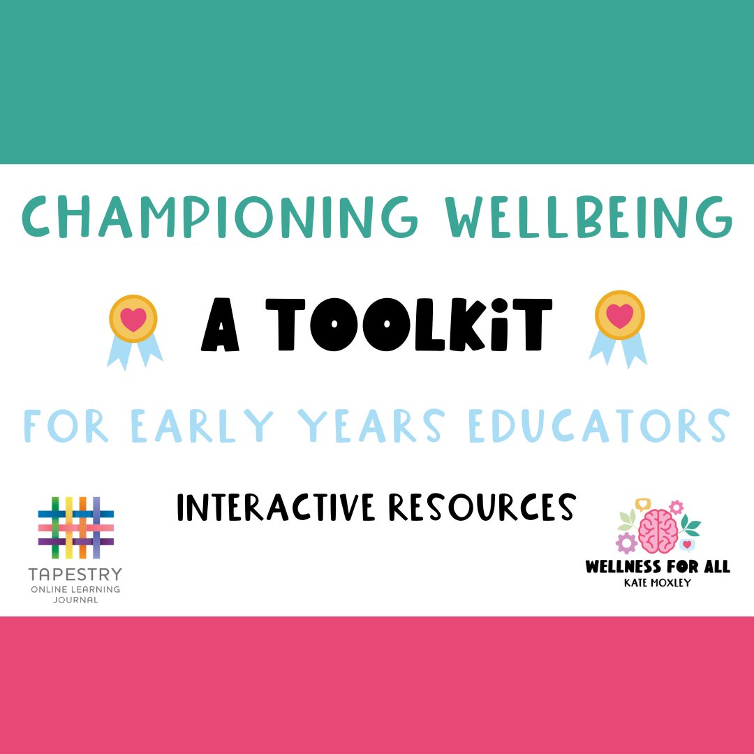 During #EarlyYearsWellbeingWeek, we released a free toolkit that was created by @Katemoxleyeyc to support early years educators. We are pleased to share that a new interactive version of the resource is now available and can be downloaded here: ow.ly/MaoI50R33gV
