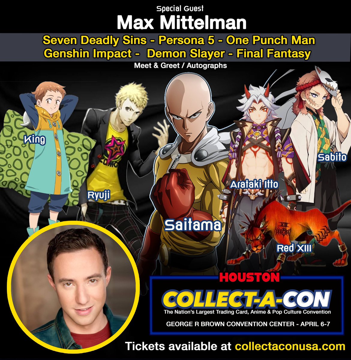 Meet Saitama from One-Punch Man in Houston! @MaxMittelman #OnePunchMan #saitama #anime #houston