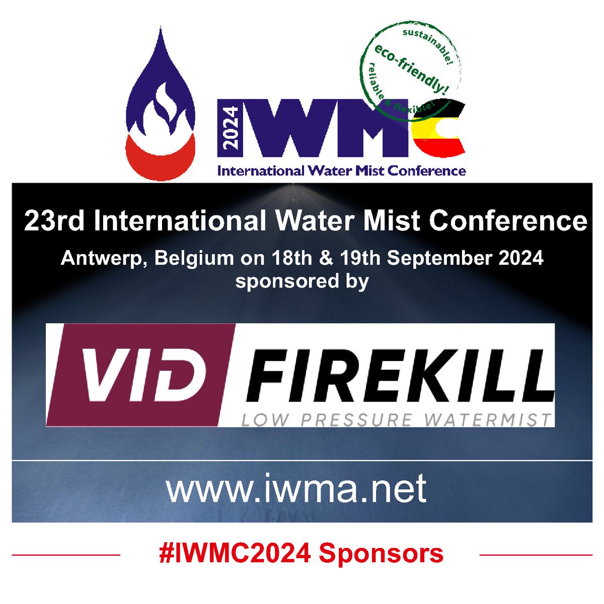 One of the sponsors of #IWMC2024 will be #VIDFIREKILL ... #IWMA would like to say thanks! #watermist #fireengineering #firesafety #fireprotection #greentechnology #savelives #sustainability #ecofriendliness