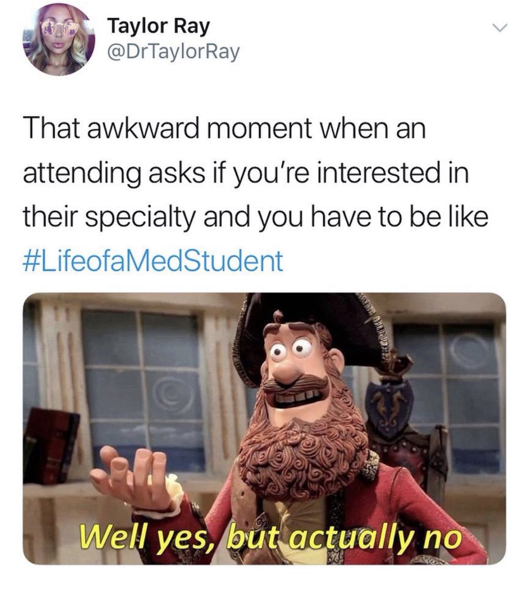 “I’m like really open to a lot of specialties right now…” #LifeofaMedStudent