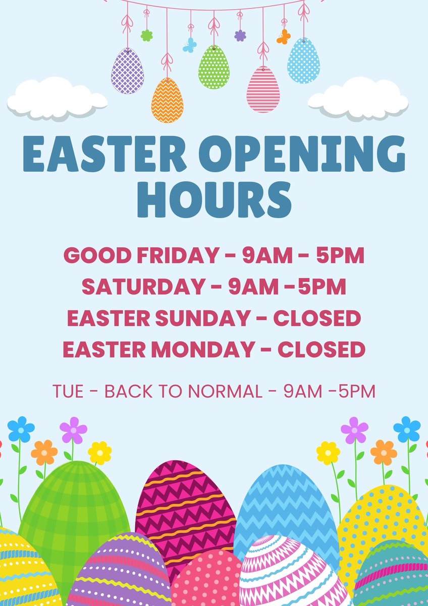 TopPickToysUK's tweet photo. Here are our shop opening times over the Easter weekend. 

We will be closed as normal on Sunday and additionally on Monday. Hope you all have a great Easter.

https://t.co/KNzKi69Eta | #Retford https://t.co/u9iFN2ZS2f