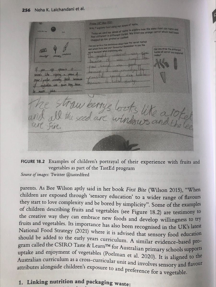 Wonderful to spot a little bit of TastEd in @lunchboxpixie 's Food Futures in Education and Society! #foodeducation #sensoryeducation