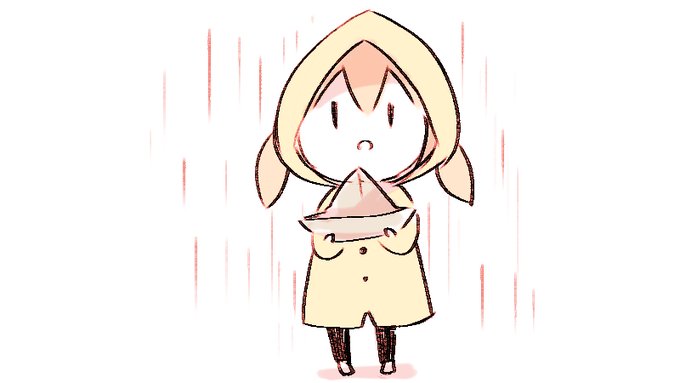 「頭巾 雨」のTwitter画像/イラスト(新着)