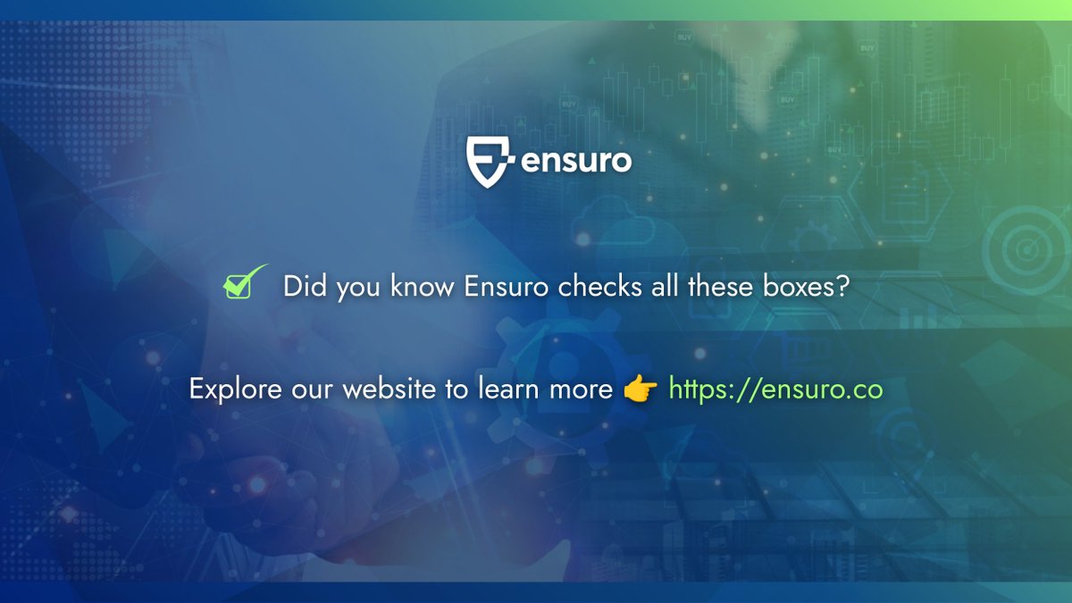 Ensuroproject's tweet image. If you're an insurtech company looking for innovative solutions to build your products, you need a partner that pushes boundaries and embraces disruption. How do you identify an innovator in a sea of traditional carriers? Here are 3 key things to look for👉

#InsurTechSolutions
