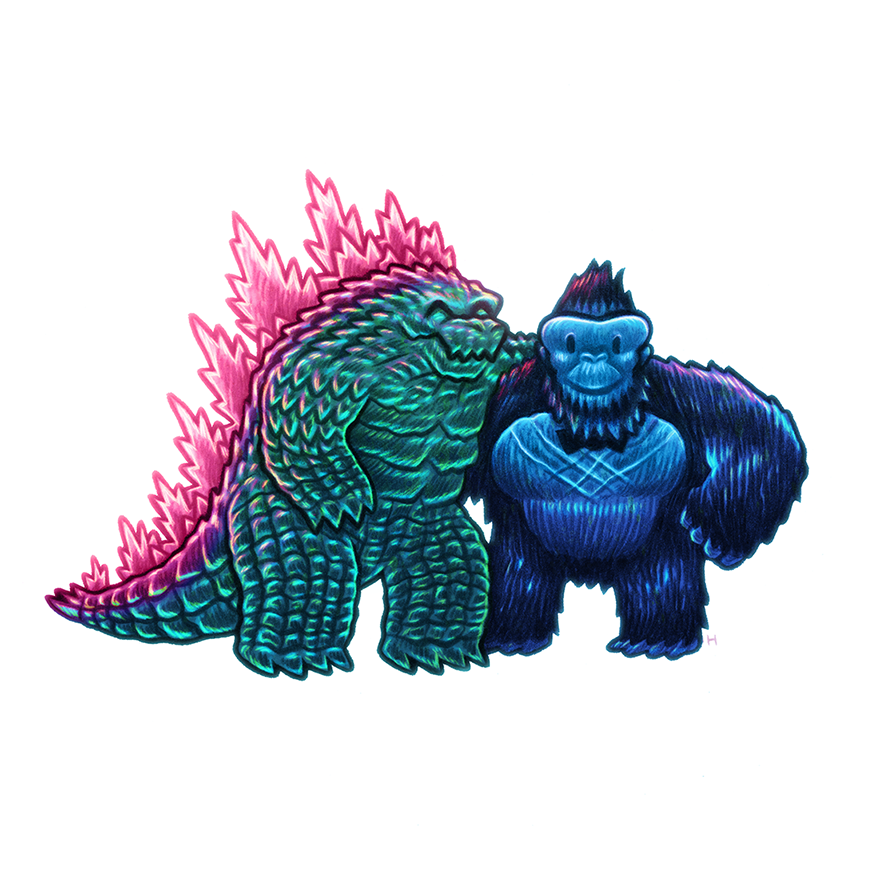 ゴジラ 「Godzilla Plus One 」|Dan Hippのイラスト