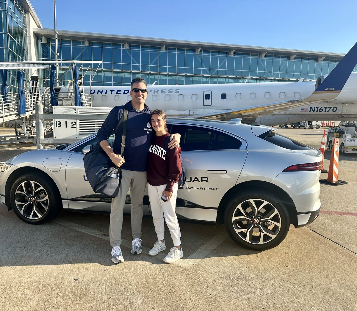 Details are Important and Experience Matters…Thank you @united for again going above and beyond…the smooth ride in the @Jaguar I-Pace to our connection @iah made our day.