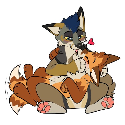 it’s my anniversary with my favorite wuff in the world 🥰☺️ love you @CedarWolfYote 🦊💚
