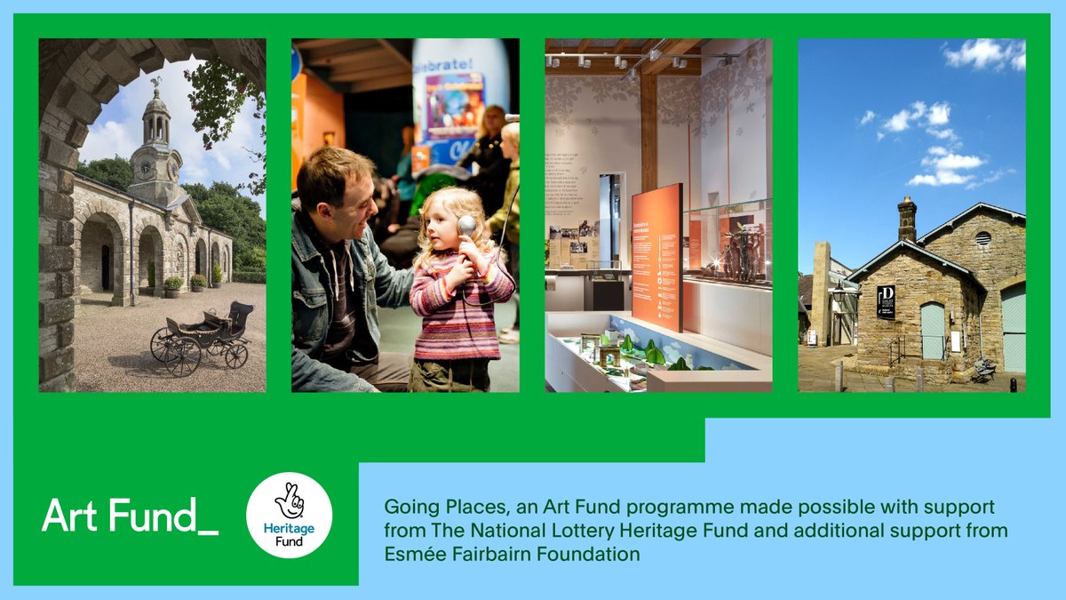 We're thrilled to be part of the @Artfund Going Places programme and are looking forward to working with @SundMuseum @nationaltrust Arlington Court & @Nat_Mem_Arb to explore themes within the Green Spaces, Shared Places network @yorkshire_dales