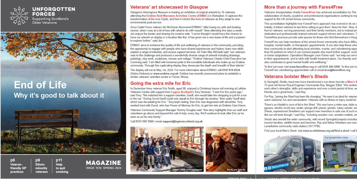 The spring issue of Unforgotten Forces magazine is out now, with stories on veteran-friendly GPs, help to quit smoking and more. bit.ly/49eQYpp