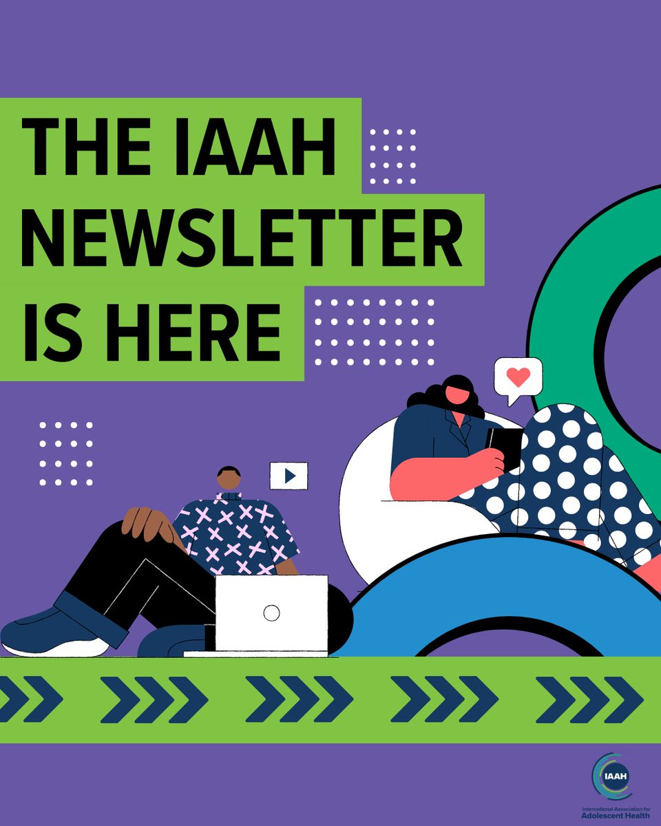 📣 The IAAH newsletter is out! 👉🏼 Click the link to read about our global commitment to adolescent health, the 13th World Congress, a transition within IAAH, our new Pioneer's Project, the IAHW Youth Ambassador Program, and more! 👉🏽 iaah.org/news/