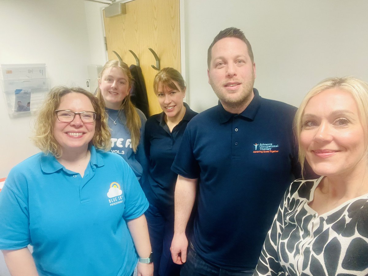 Spasticity Management requires an MDT.  We have a Physio, OT, nurse, physio injector and the lovely student Florrie. We are professionals from different organizations but work collaboratively to assist our patient to achieve his bespoke goals. #MDT #SpasticityManagement #TeamWork