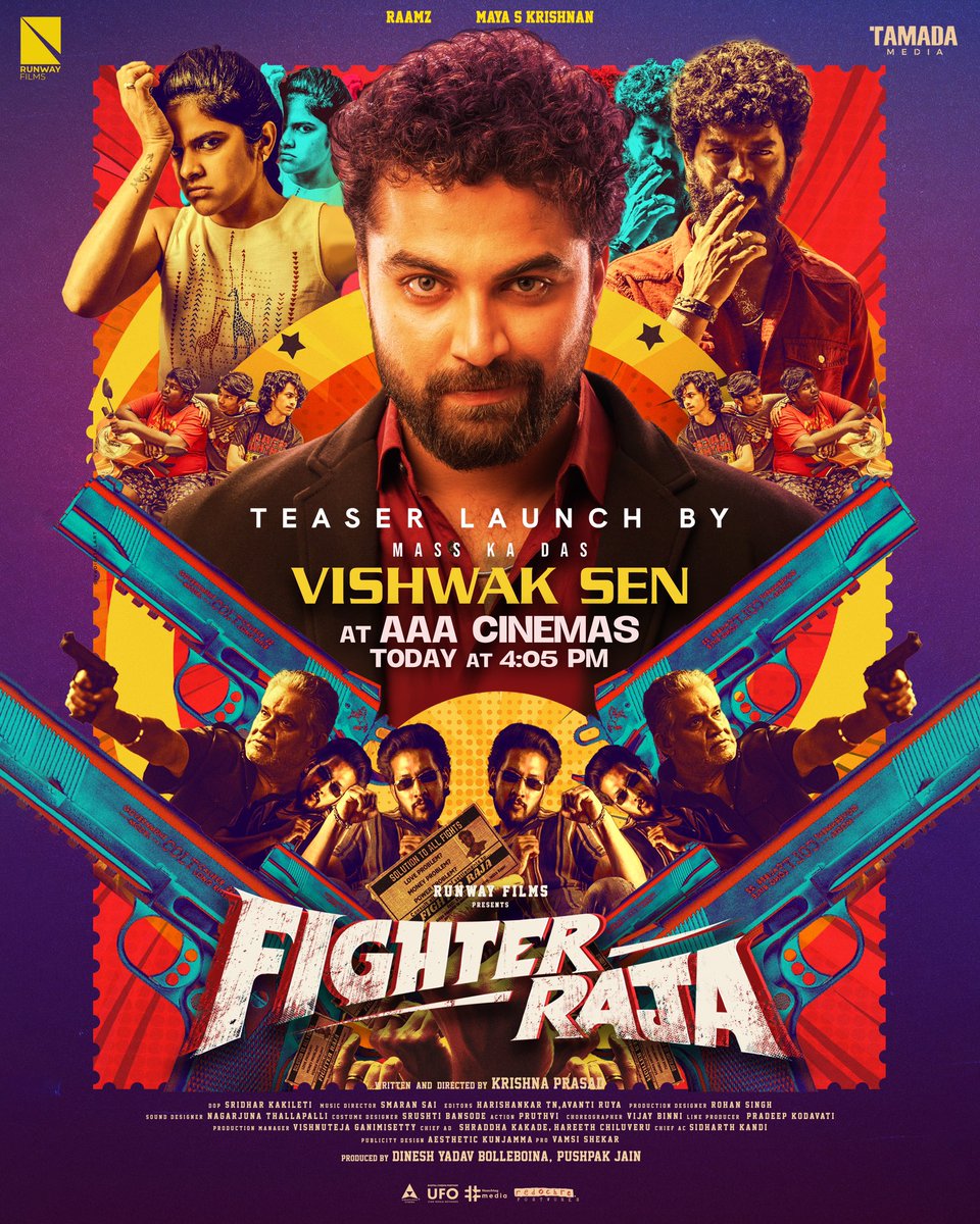 BAAMMM 💥🔫 A wacky bullet has just been fired at you...! Catch its Craziness & Embrace the Crime Comedy 😇 #FighterRaja Teaser Out Now 👊 - bit.ly/FighterRajaTea… @raamzofficial @maya_skrishnan @TanikellaBharni @smaran9 @dineshyadav_b @runwayyfilms